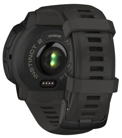 Garmin Instinct 2 45mm GPS Smartwatch has a silicone strap
